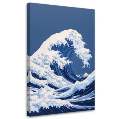 Quadro su tela, Grande onda di Kanagawa - 60x90