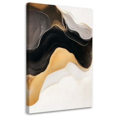 Quadro su tela, Marmo Astratto Oro - 40x60