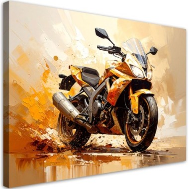 Quadro su tela, Moto Sportiva - 90x60