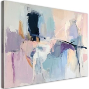 Quadro su tela, Pastello Astrazione delicata - 120x80