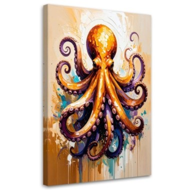 Quadro su tela, Polpo - 40x60