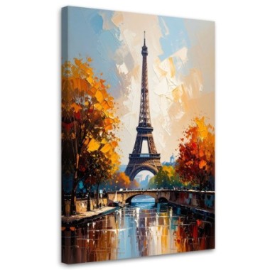 Quadro su tela, Torre Eiffel Parigi Paesaggio...