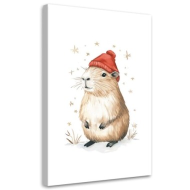 Stampa su tela per cameretta, Capibara Animali - 70x100