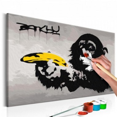 Quadro fai da te - Scimmia (Banksy Street Art...