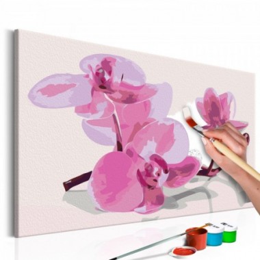 Quadro fai da te - Fiori di orchidea - 60x40
