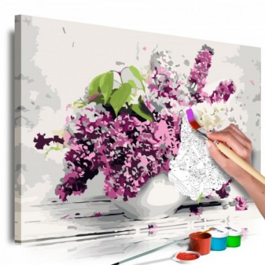 Quadro fai da te - Vase and Flowers - 60x40