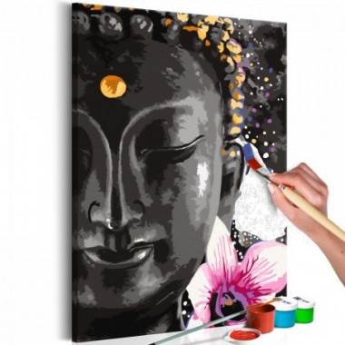 Quadro fai da te - Buddha and Flower - 40x60