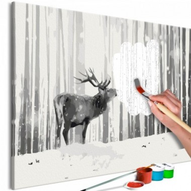 Quadro fai da te - Deer in the Snow - 60x40