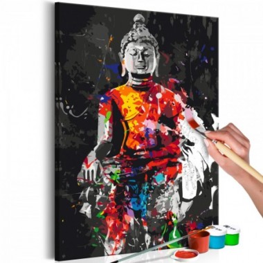 Quadro fai da te - Buddha in Colours - 40x60