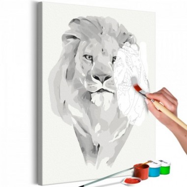 Quadro fai da te - White Lion - 40x60