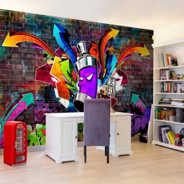 Fotomurale - Graffiti: Colourful attack - 150x105