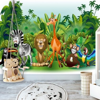 Fotomurale - Jungle Animals - 150x105