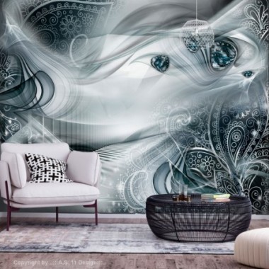 Fotomurale adesivo - Autumn Evenings (Turquoise) -...