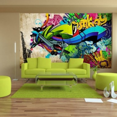 Fotomurale adesivo - Funky - graffiti - 147x105