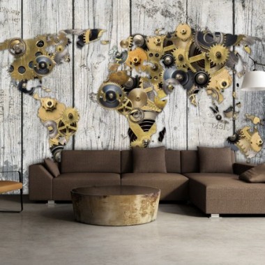 Fotomurale adesivo - Mechanical World - 343x245