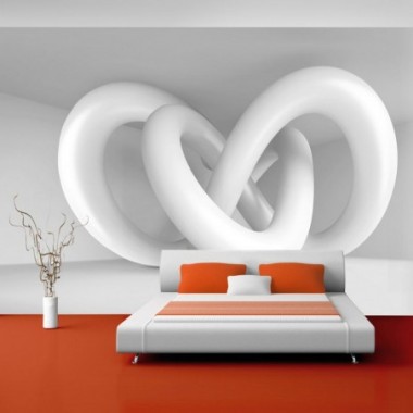 Fotomurale - White weave - 150x105