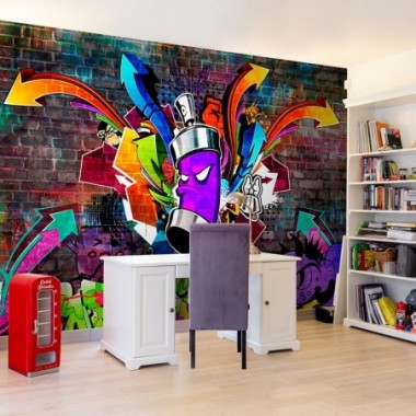 Fotomurale - Graffiti: Colourful attack - 350x245