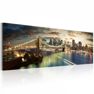 Quadro - The East River at night - 120x40