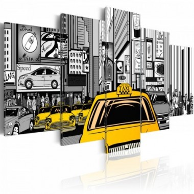 Quadro - Taxi di un fumetto - 100x50