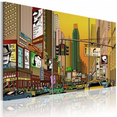 Quadro - NYC in un fumetto - 60x40