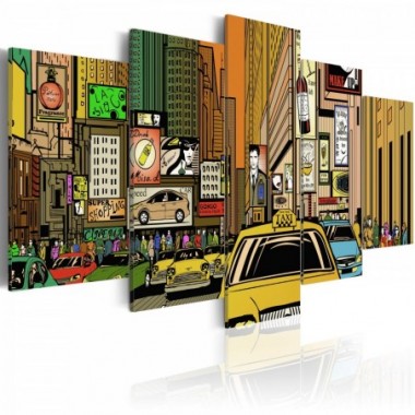 Quadro - Vie di New York in un fumetto - 200x100