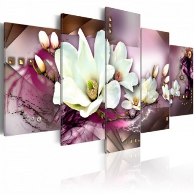Quadro - Astrazione magnetica con orchidea - 100x50