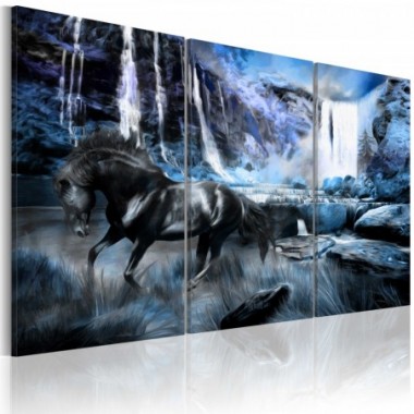 Quadro - Cascata color zaffiro - 90x60