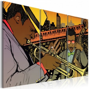 Quadro - Musicista jazz - 120x80