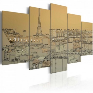 Quadro - Buona, vecchia Parigi (Vintage) - 100x50