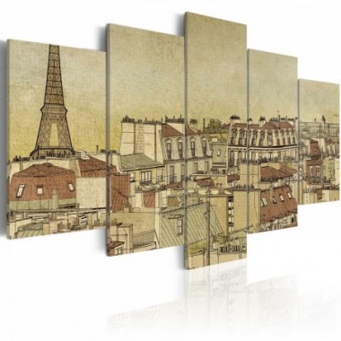 Quadro - La Parigi dei secoli passati - 100x50