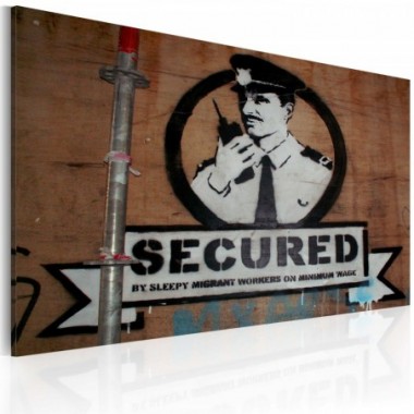 Quadro - Siamo al sicuro (Banksy) - 60x40