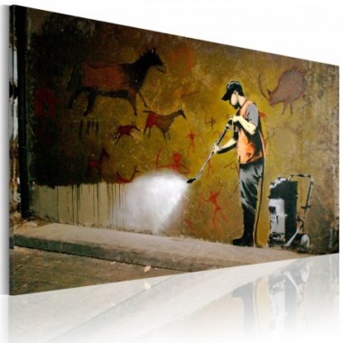 Quadro - Imbiancimento di Lascaux (Banksy) - 60x40