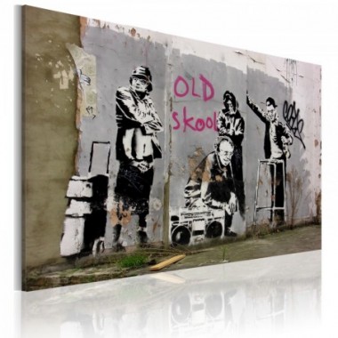 Quadro - Old school (Banksy) - 60x40