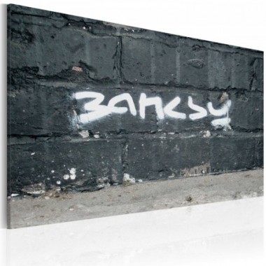 Quadro - Banksy: firma - 60x40