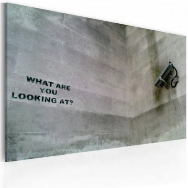 Quadro - Che cosa stai cercando? (Banksy) - 60x40