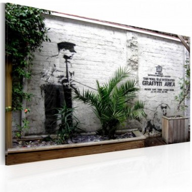 Quadro - Zona graffiti (Banksy) - 60x40