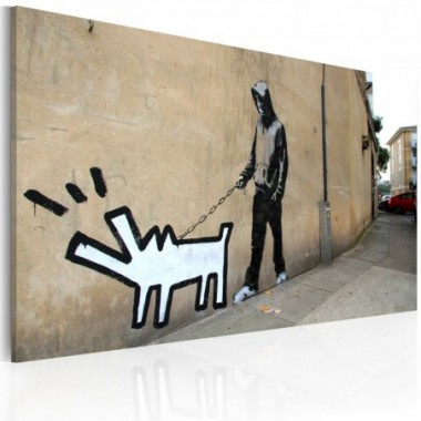 Quadro - Cane che abbaia (Banksy) - 60x40