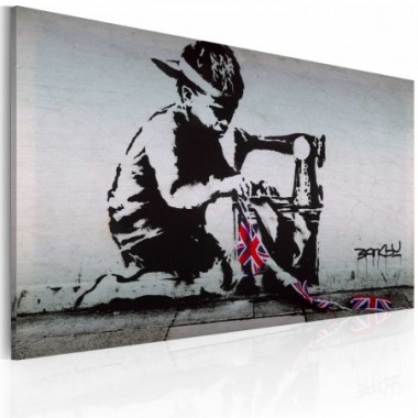 Quadro - Union Jack Kid (Banksy) - 60x40