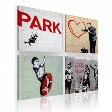 Quadro - Banksy: ispirazioni urbane - 80x80