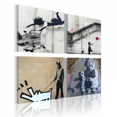 Quadro - Banksy: quattro idee creative - 40x40