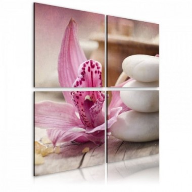 Quadro - Orchidea e zen - 40x40