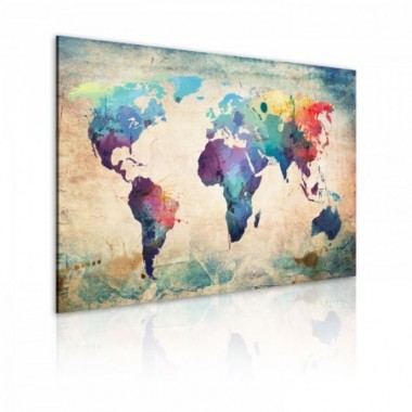 Quadro - Mappa iridata - 60x40