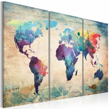 Quadro - Mappa iridata: trittico - 60x40