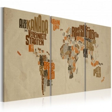 Quadro - Mappa delle avventure - 60x30