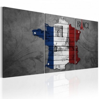 Quadro - All about France - 60x30