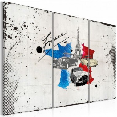 Quadro - Viaggiatore francese: trittico - 60x40