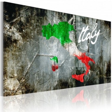 Quadro - Mappa artistica d'Italia - 60x40