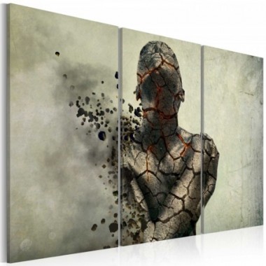 Quadro - The man of stone - triptych - 60x40