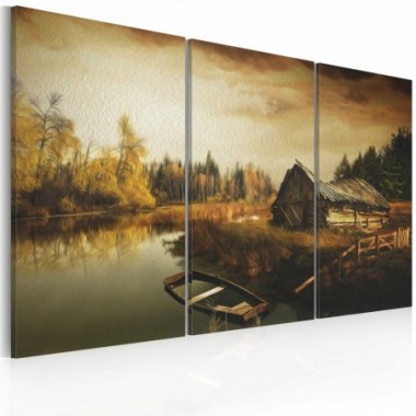 Quadro - Idyllic village - triptych - 60x40