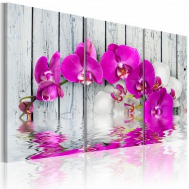 Quadro - armonia: orchidea - trittico - 60x40
